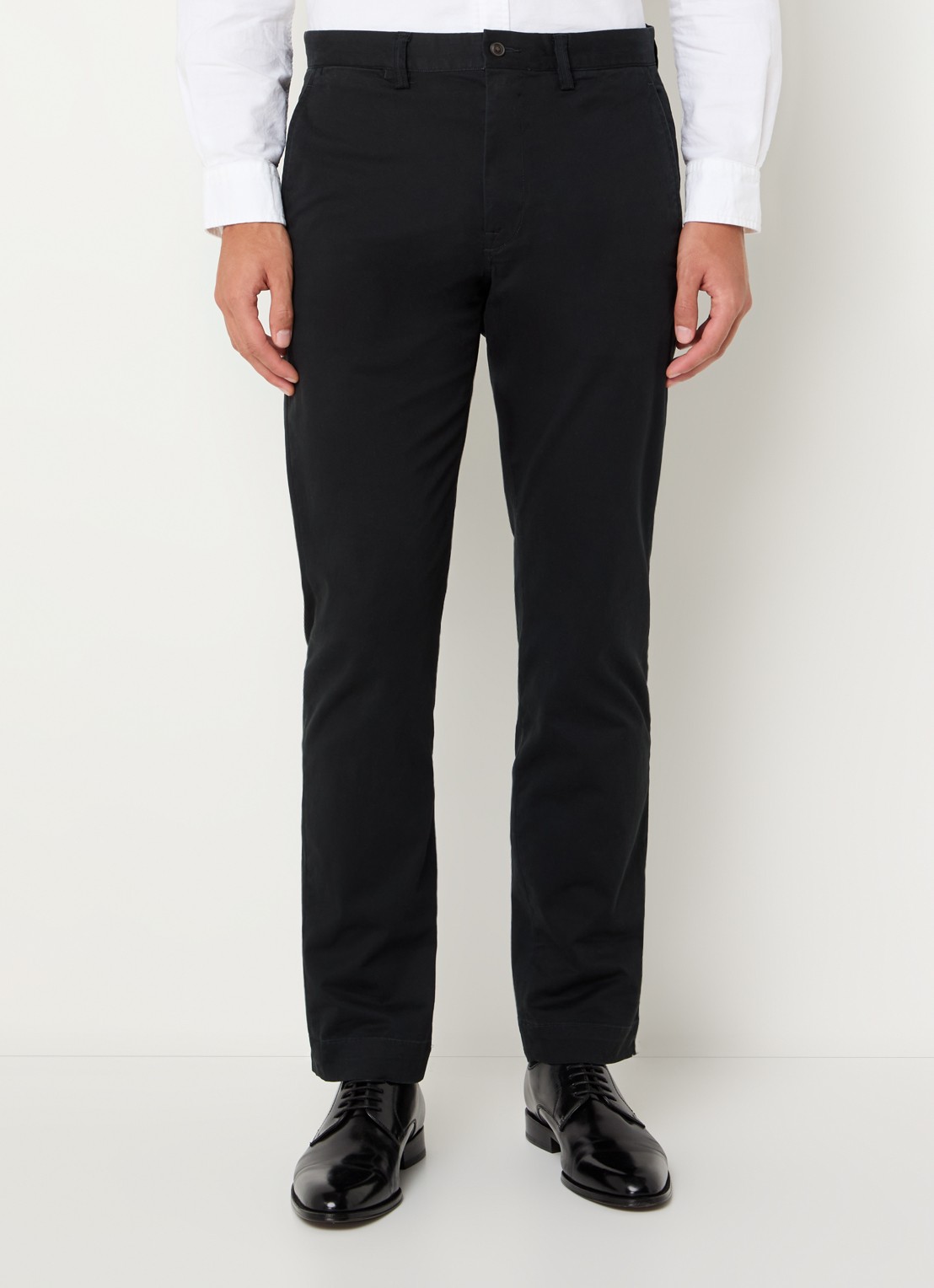 Ralph Lauren Straight fit gewassen chino met stretch - detail 4 polo black / zwart