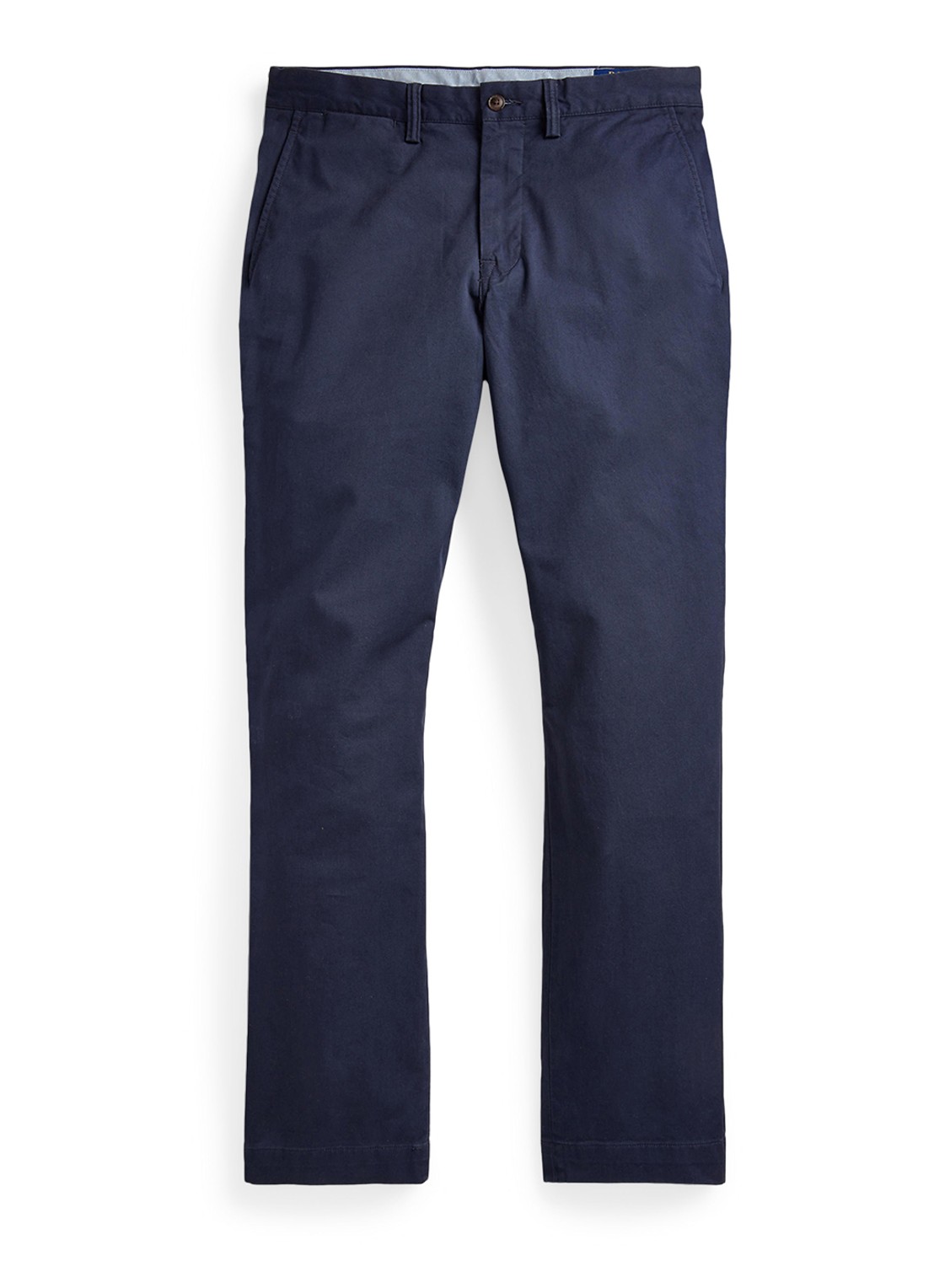 Ralph Lauren Straight fit gewassen chino met stretch - voorkant 2 nautical ink / blauw