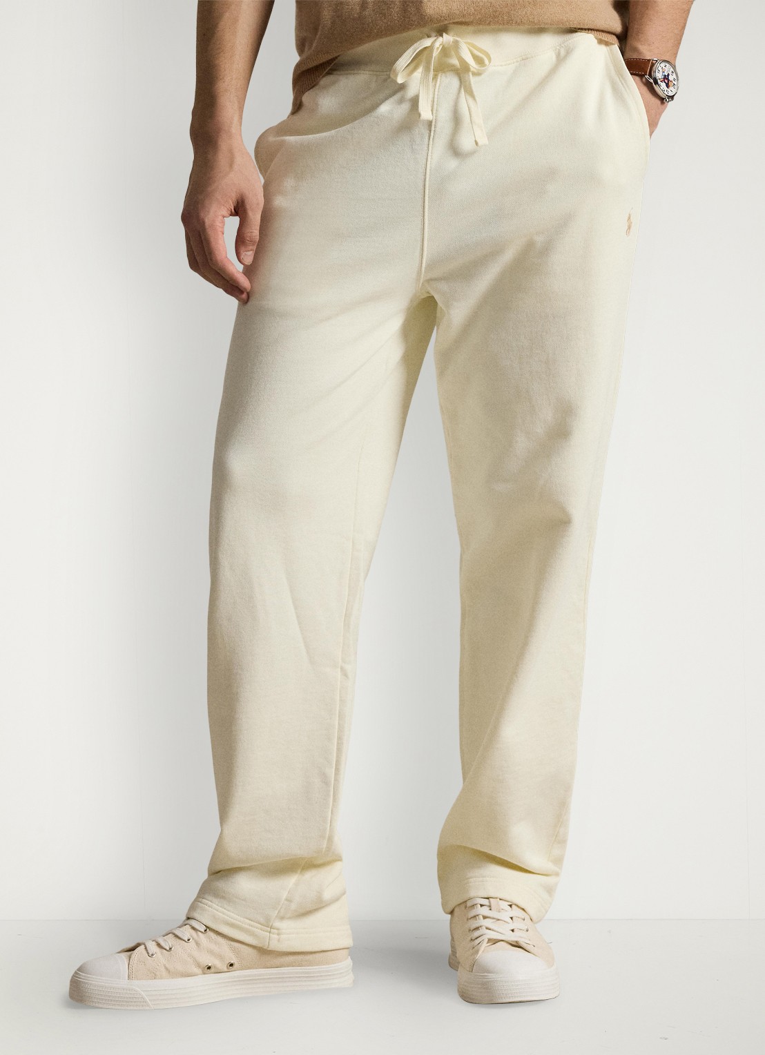 Ralph Lauren Straight fit joggingbroek met steekzakken - detail 3 clubhouse cream-2ygb