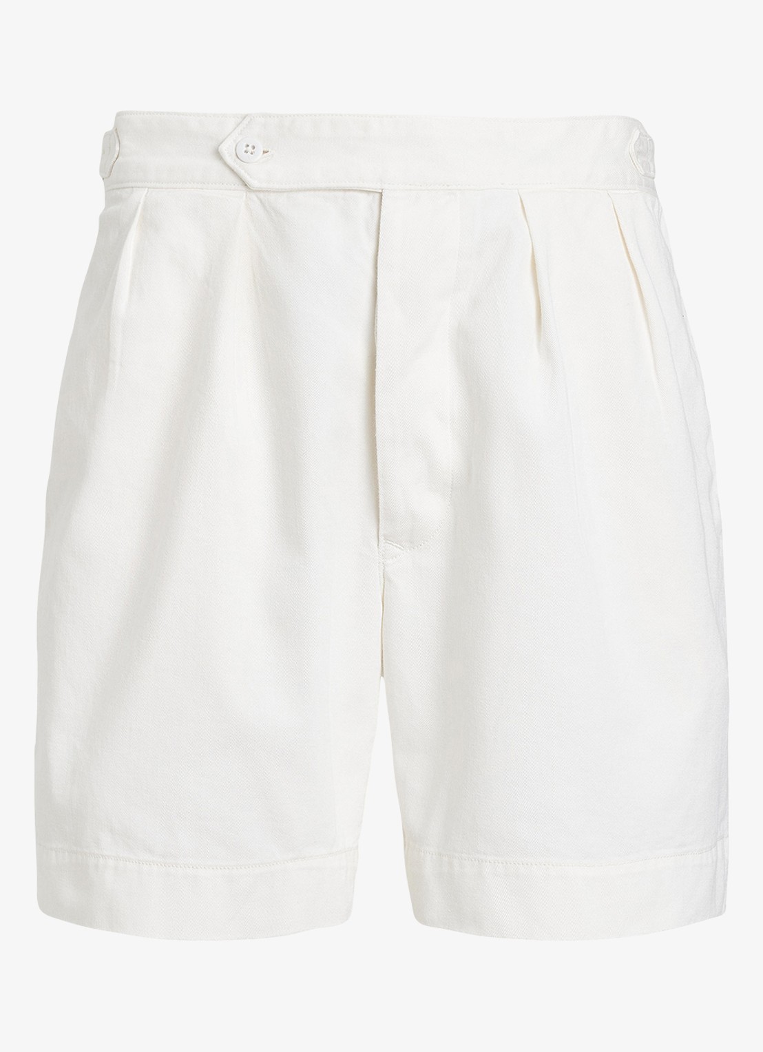 Ralph Lauren Straight fit korte broek met steekzakken - voorkant deckwash white / wit