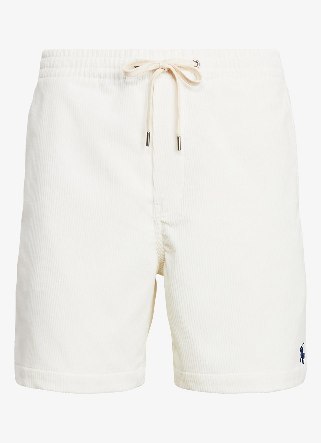 Ralph Lauren Straight fit korte broek van corduroy - voorkant 2 warm white
