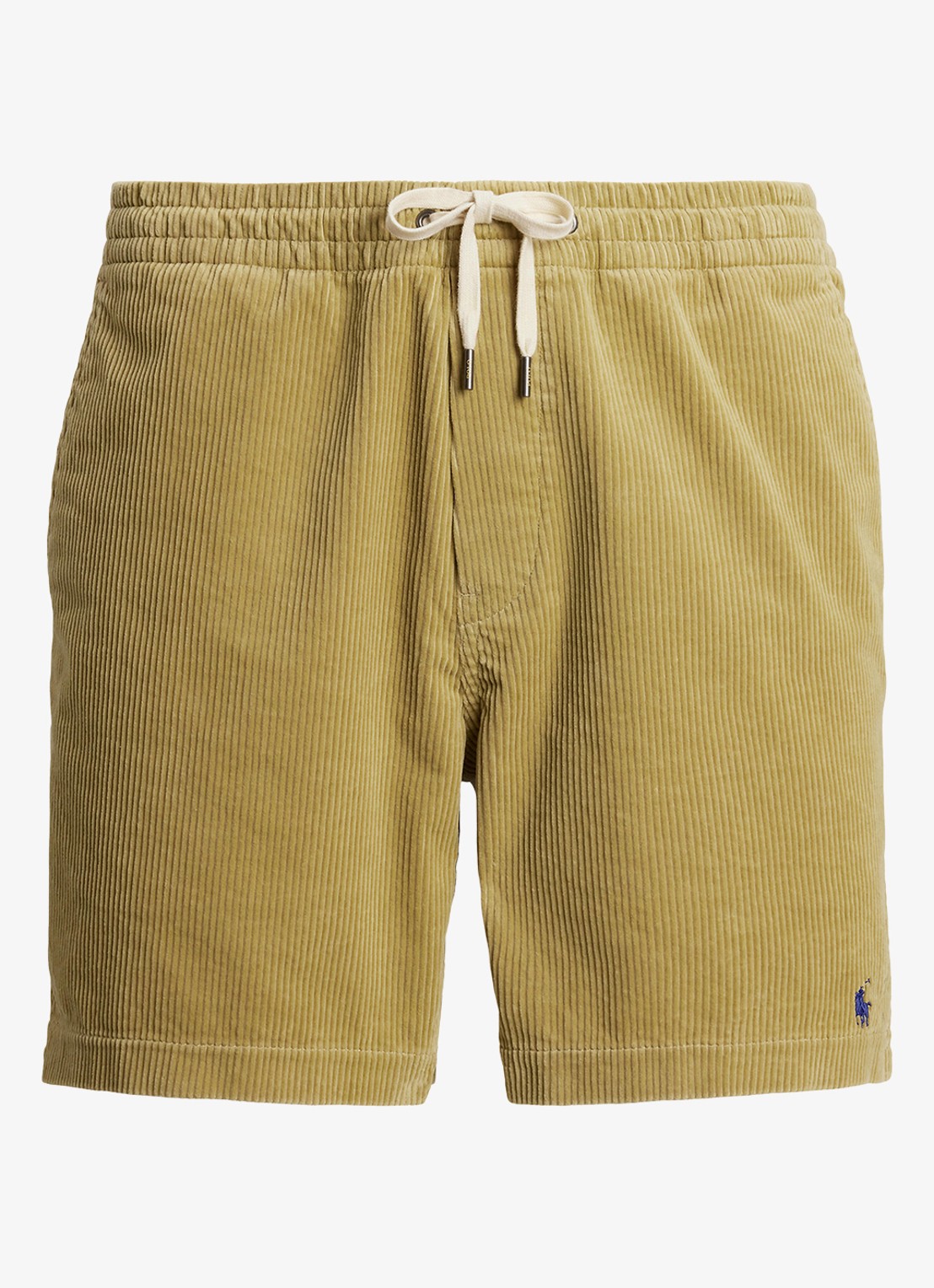 Ralph Lauren Straight fit korte broek van corduroy - voorkant coastal beige / beige