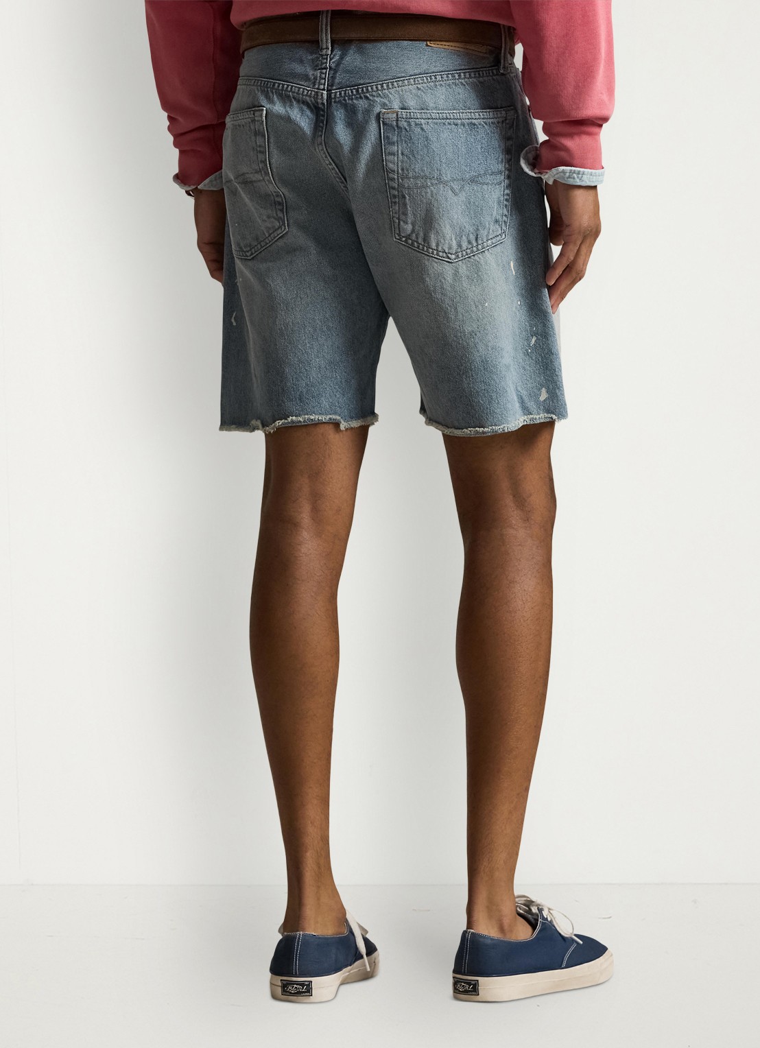Ralph Lauren Straight fit korte broek van denim - achterkant 3 skypond-48m9