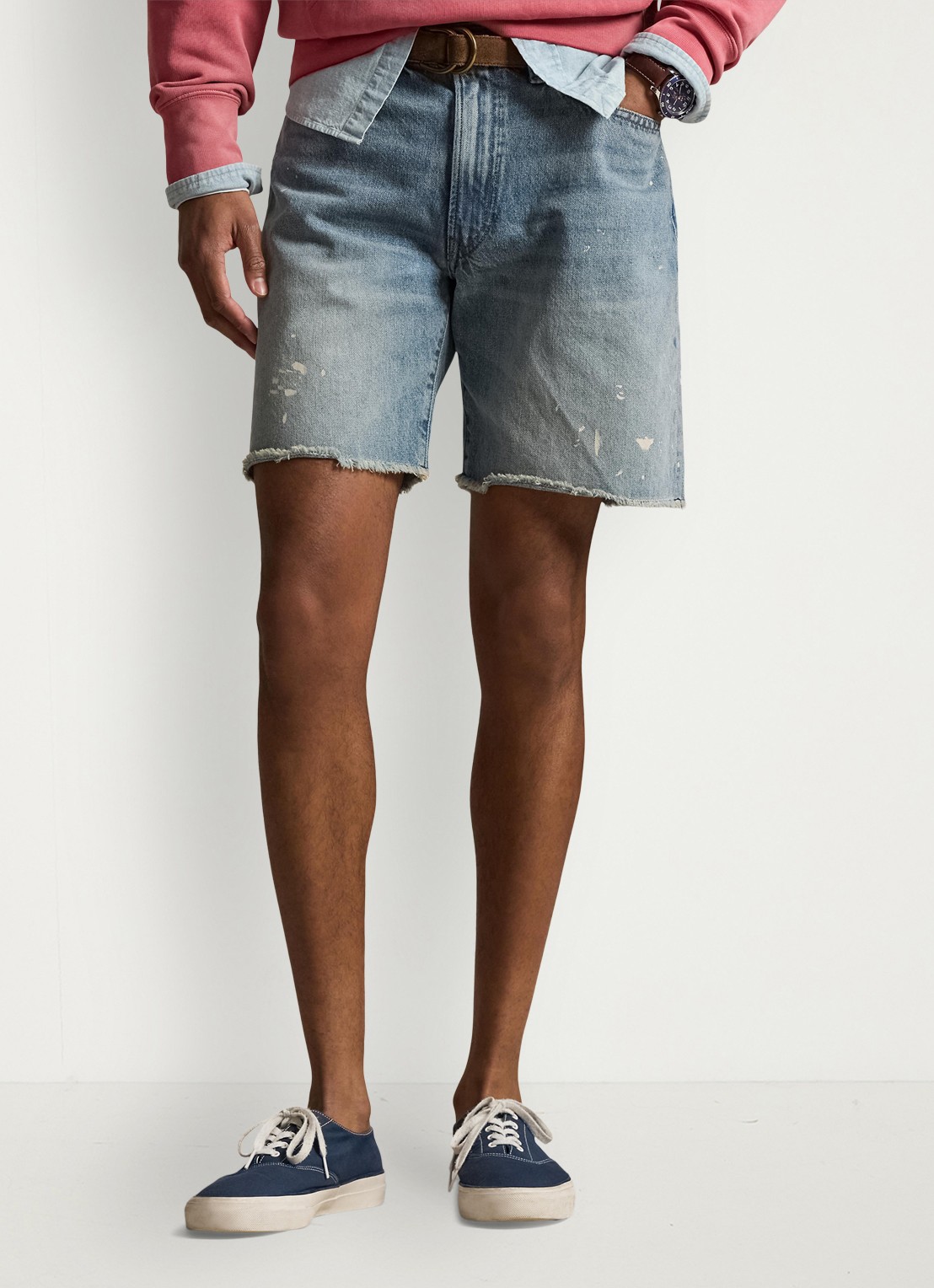 Ralph Lauren Straight fit korte broek van denim - detail 4 skypond-48m9