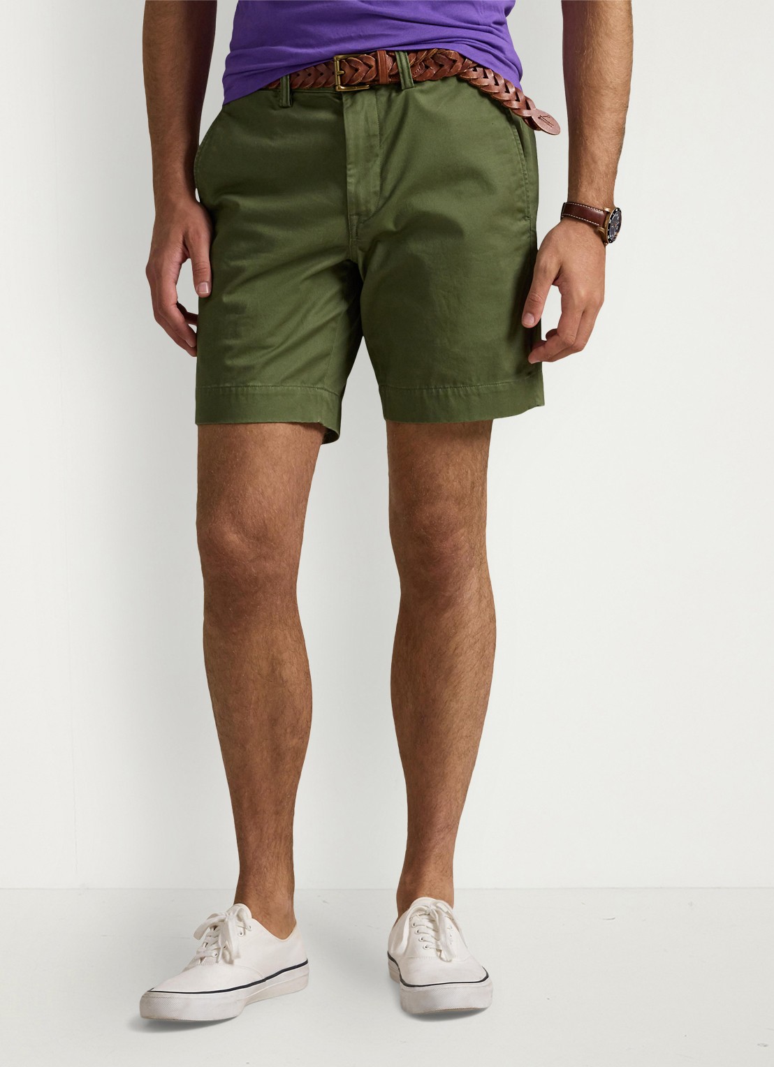 Ralph Lauren Straight fit korte chino met stretch - detail 4 garden trail
