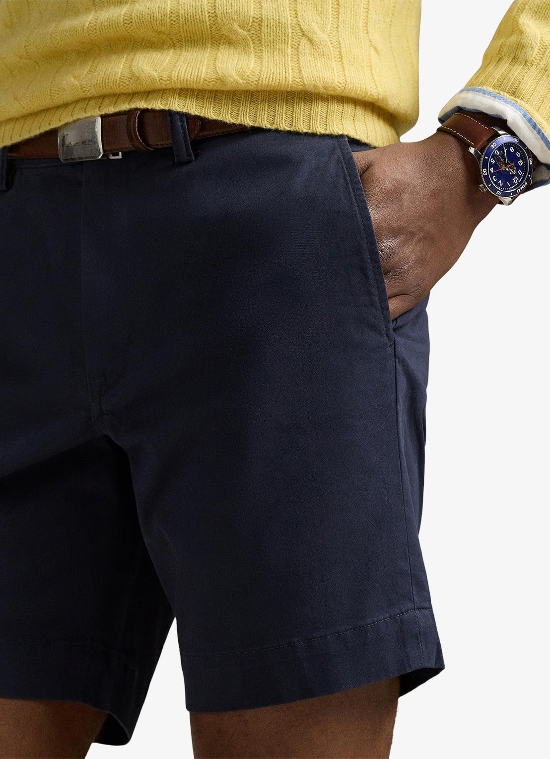 Ralph Lauren Straight fit korte chino met stretch - detail 8 nautical ink / blauw