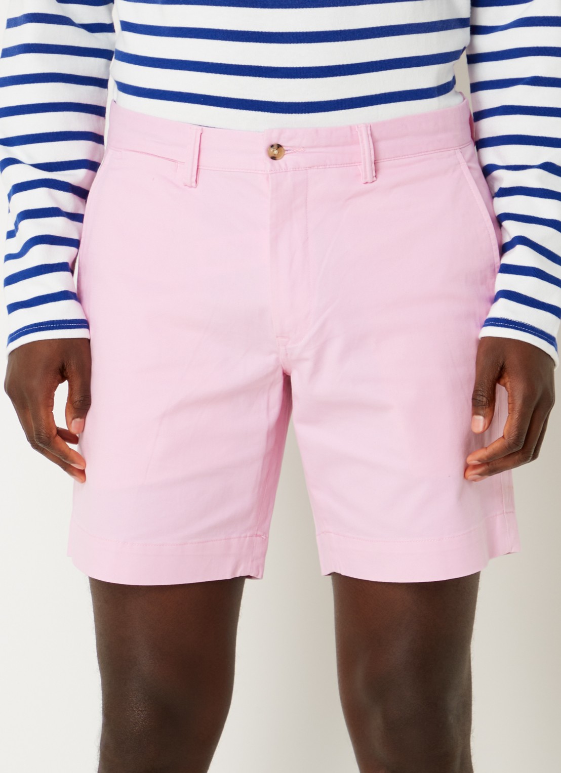 Ralph Lauren Straight fit korte chino met stretch - detail 3 carmel pink / roze