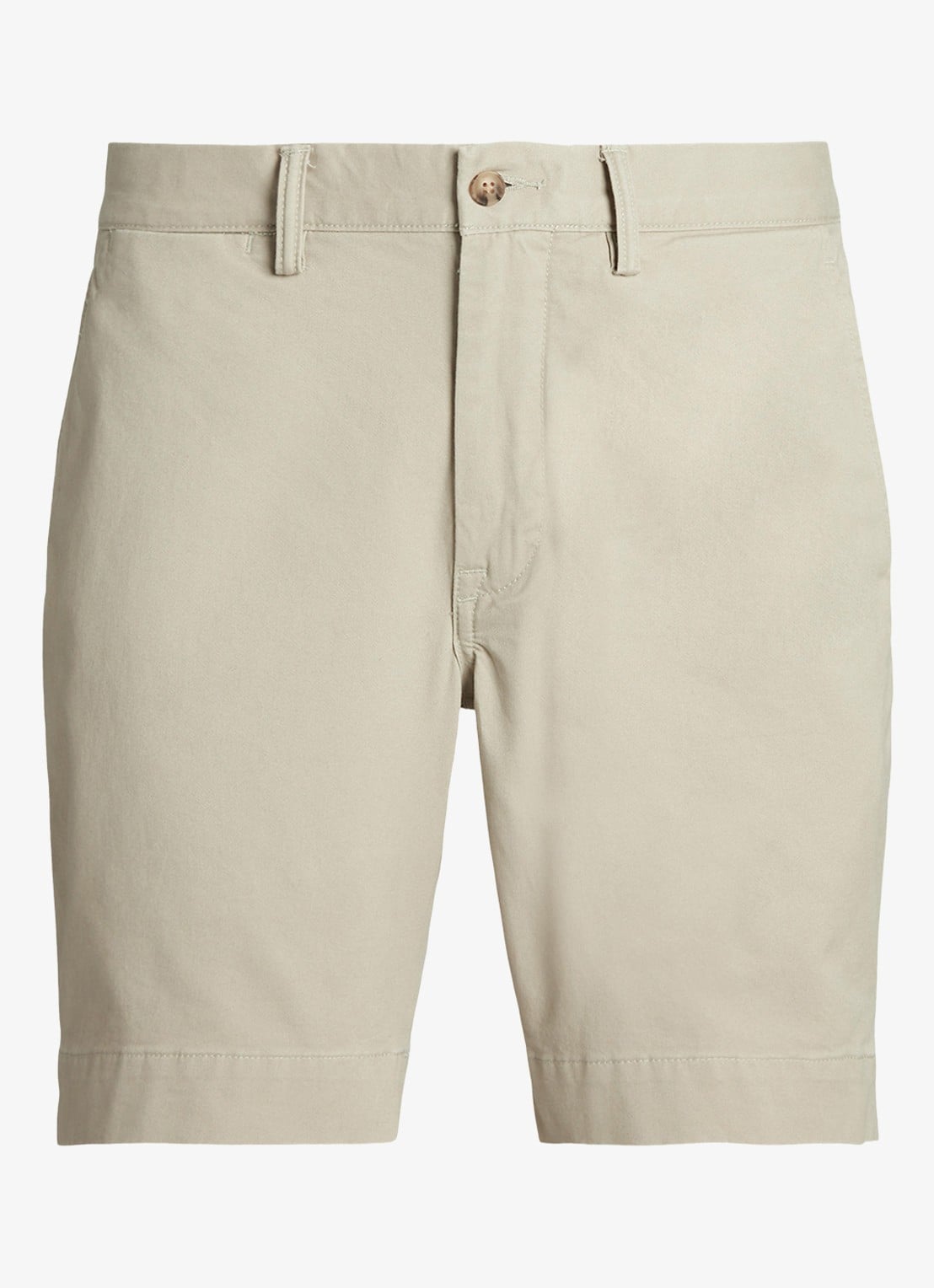 Ralph Lauren Straight fit korte chino met stretch - voorkant 3 khaki tan / beige