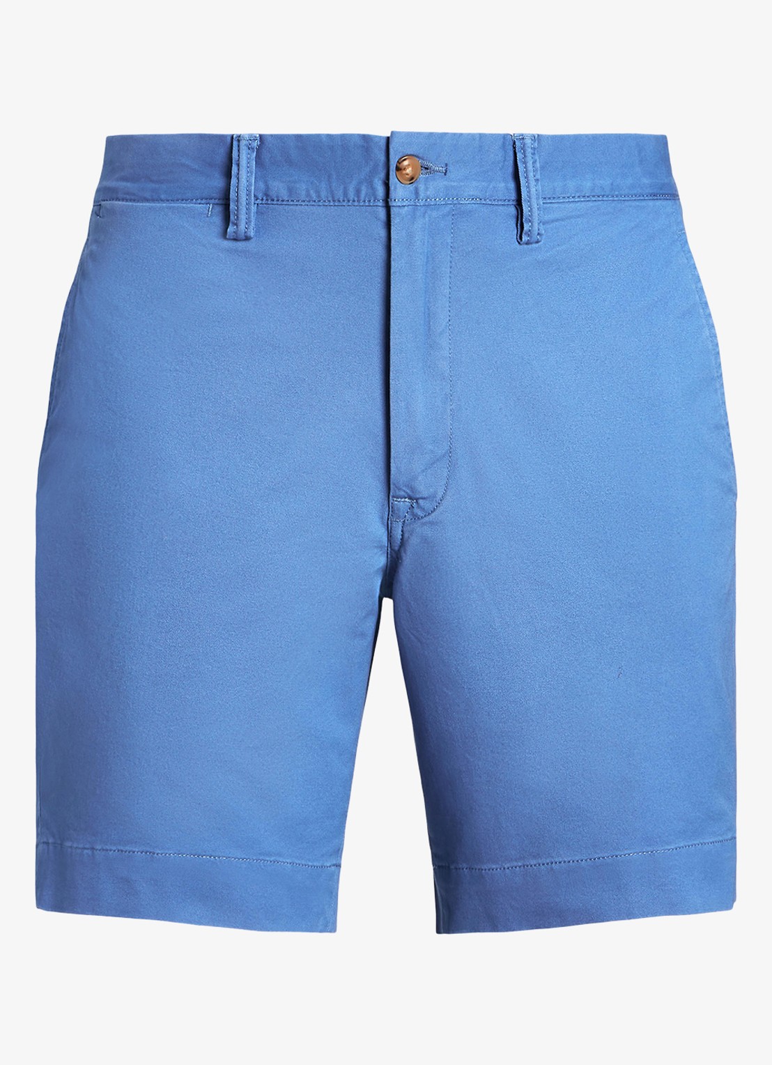 Ralph Lauren Straight fit korte chino met stretch - voorkant 2 nimes blue / blauw