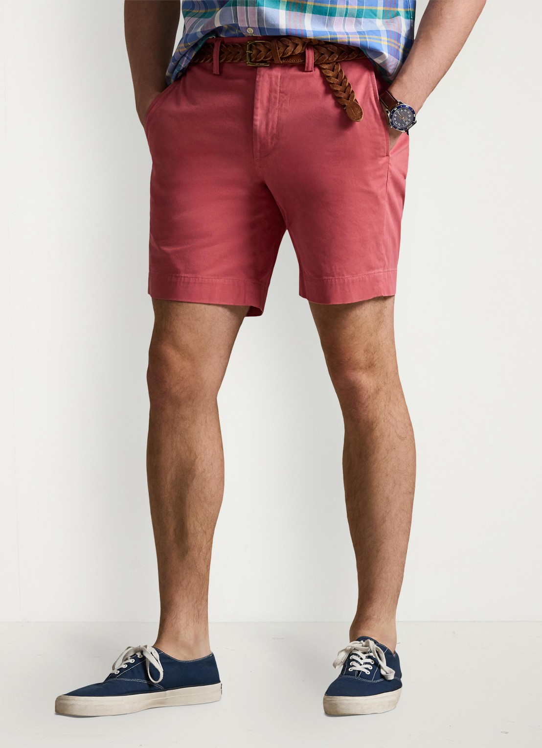 Ralph Lauren Straight fit korte chino met stretch - detail 3 adirondack berry-2ygy