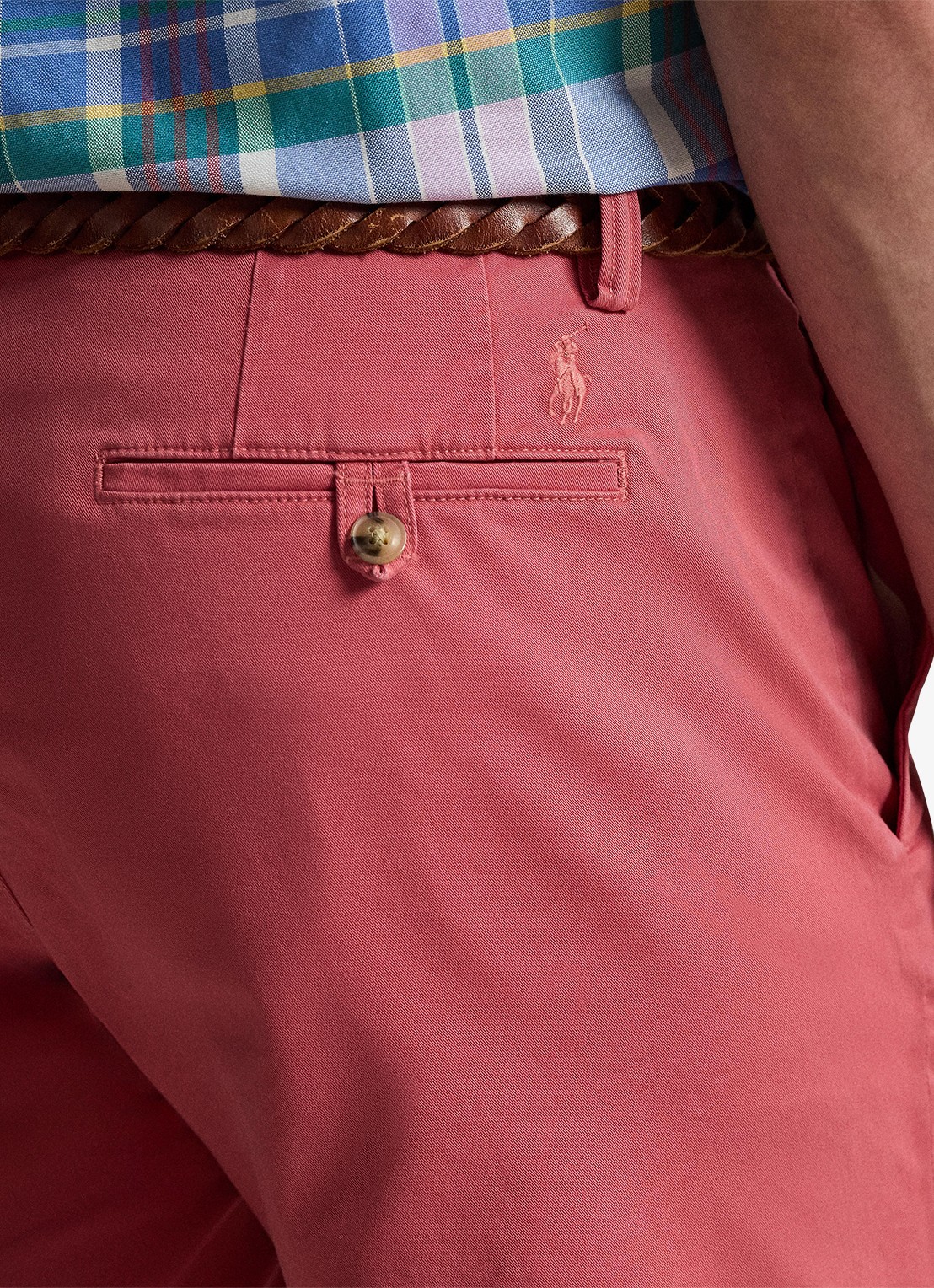 Ralph Lauren Straight fit korte chino met stretch - detail 4 adirondack berry-2ygy