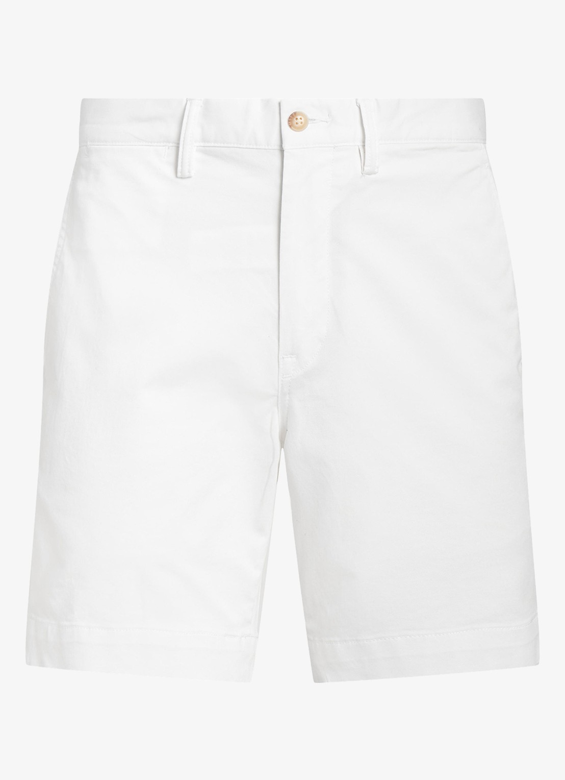 Ralph Lauren Straight fit korte chino met stretch - voorkant white / wit