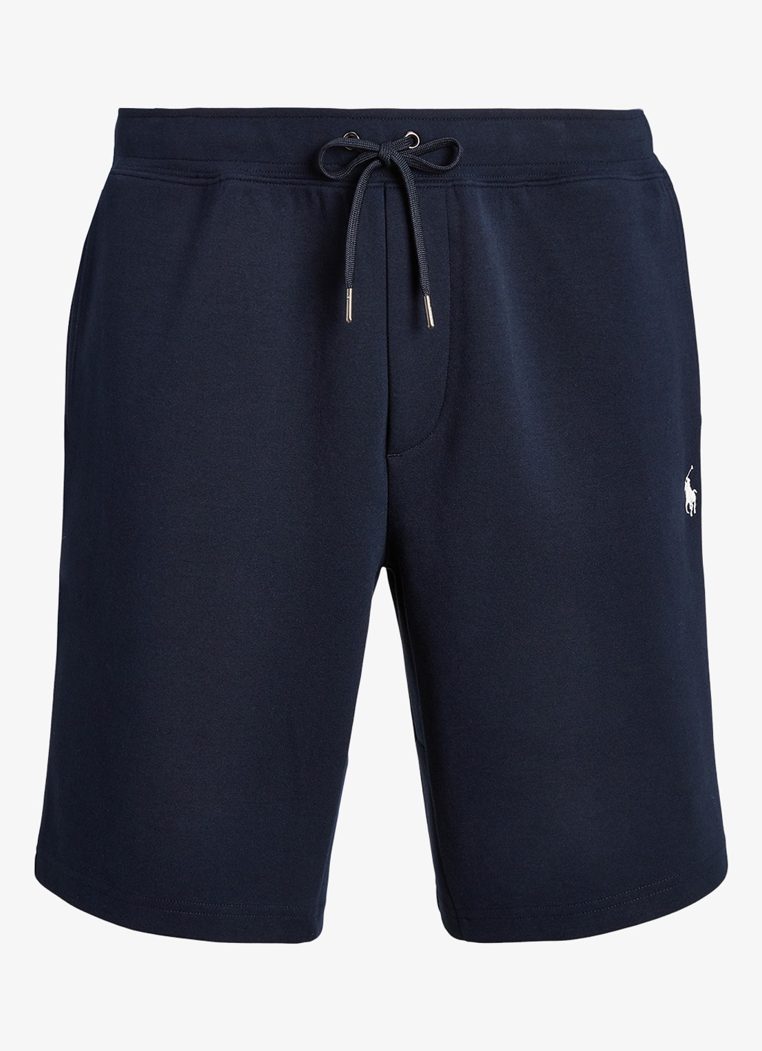 Ralph Lauren Straight fit korte joggingbroek met logo en steekzakken - voorkant 3 aviator navy / blauw