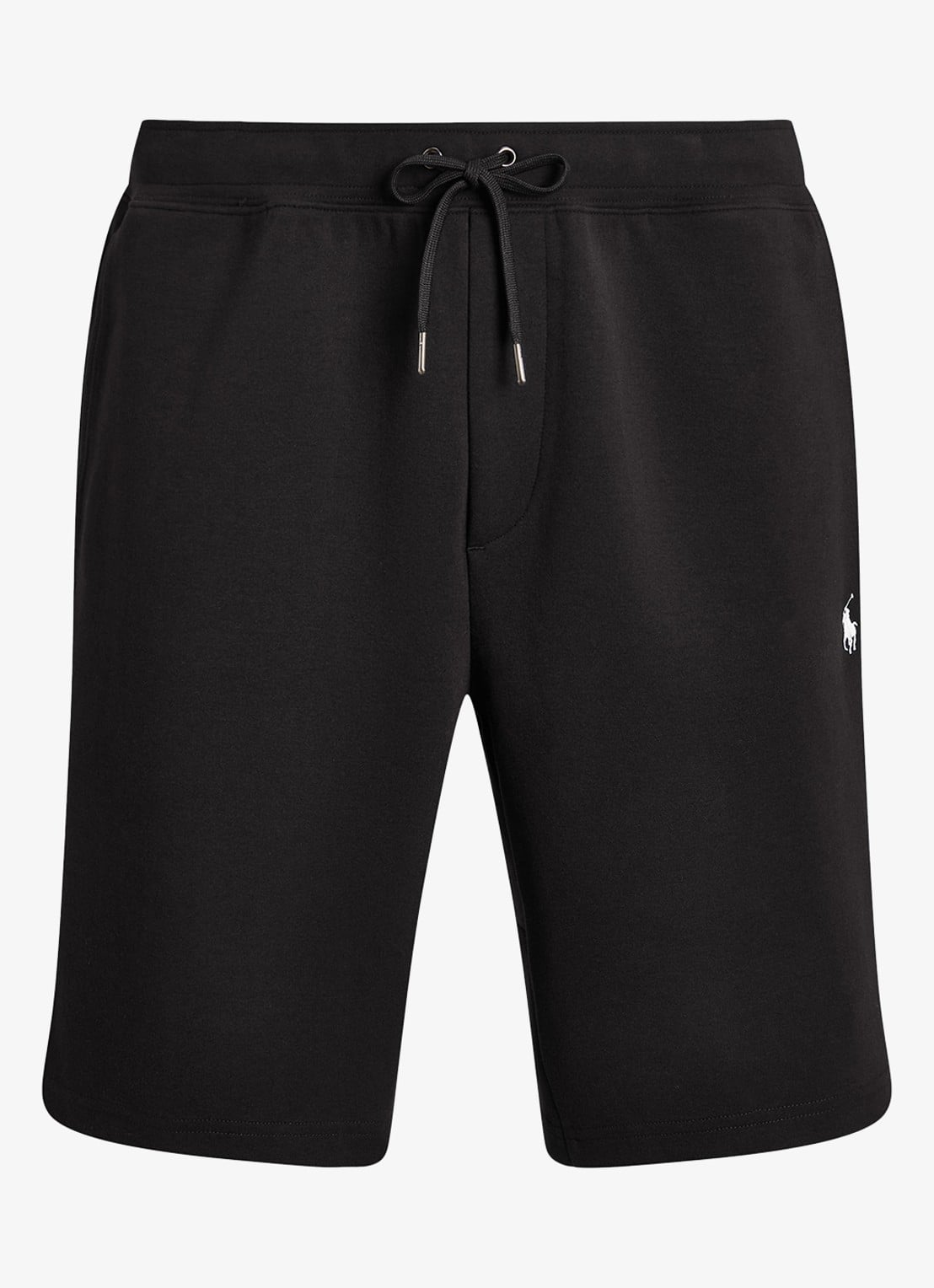 Ralph Lauren Straight fit korte joggingbroek met logo en steekzakken - voorkant 3 polo black / zwart