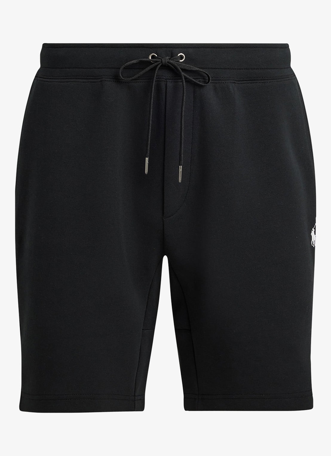 Ralph Lauren Straight fit korte joggingbroek met logo en steekzakken - voorkant 5 polo black / zwart
