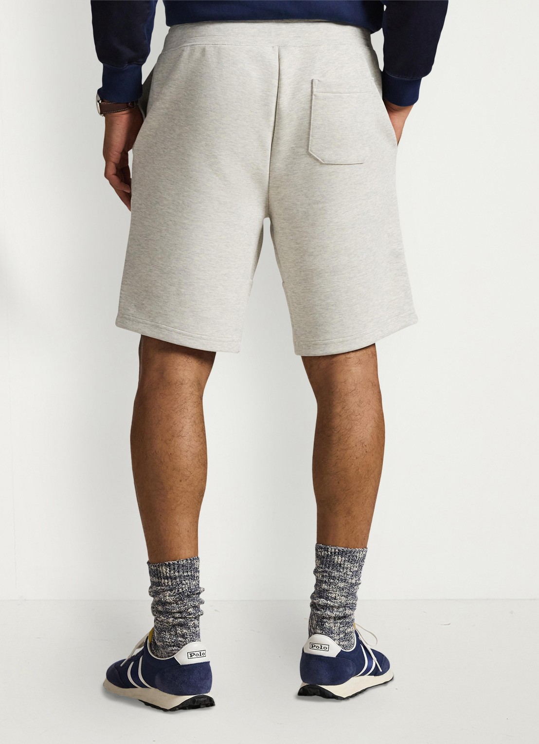 Ralph Lauren Straight fit korte joggingbroek met logo en steekzakken - achterkant 3 lichtbruin