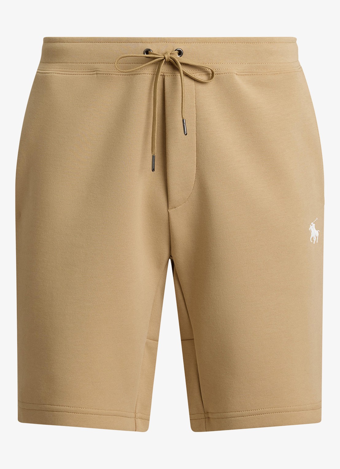 Ralph Lauren Straight fit korte joggingbroek met logo en steekzakken - voorkant 4 vintage khaki / khaki