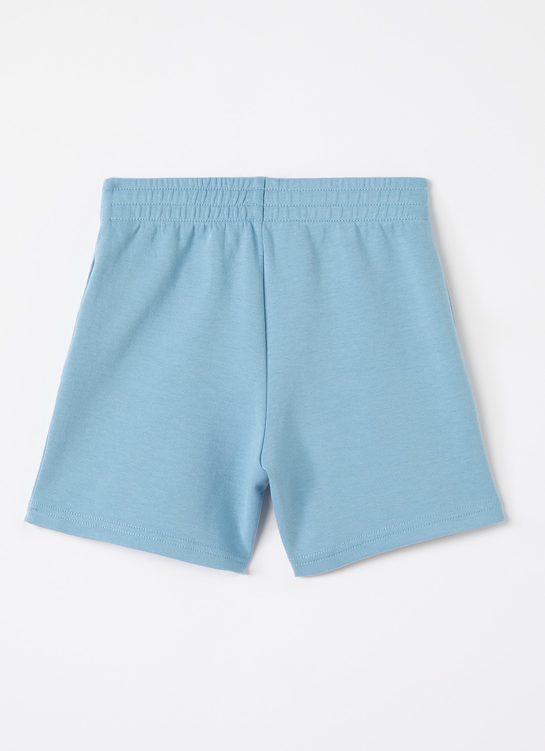 Ralph Lauren Straight fit korte joggingbroek met logo - voorkant 3 lichtblauw