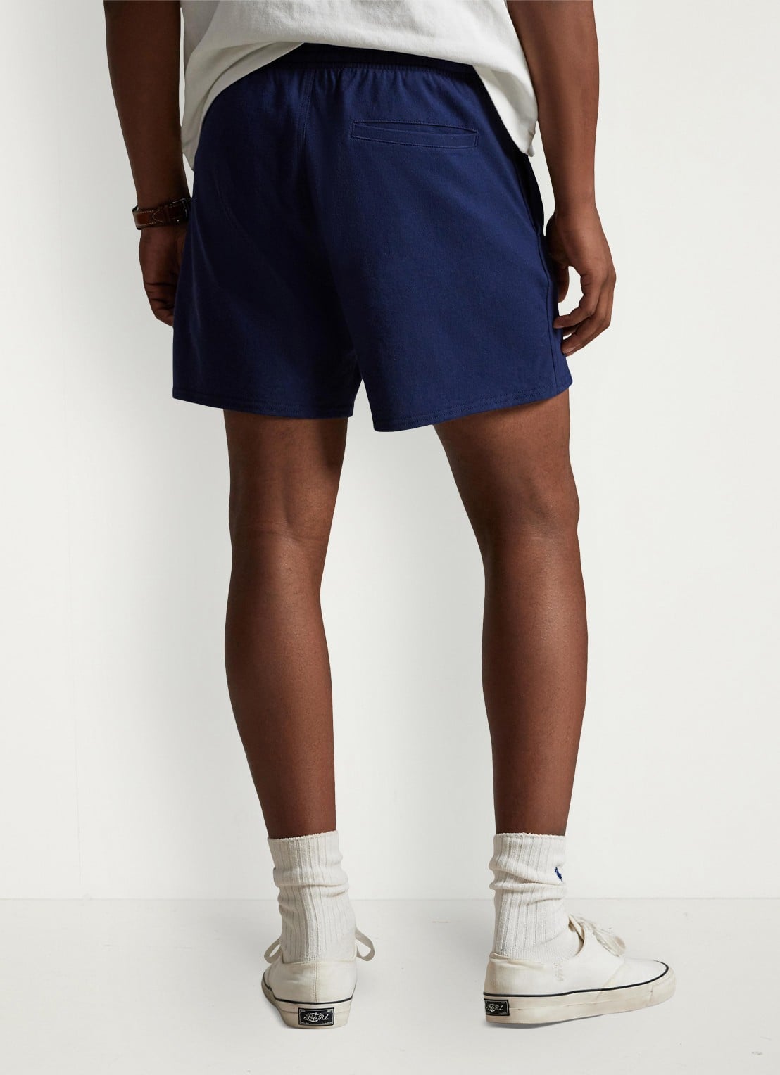 Ralph Lauren Straight fit korte joggingbroek met logo - achterkant 5 newport navy