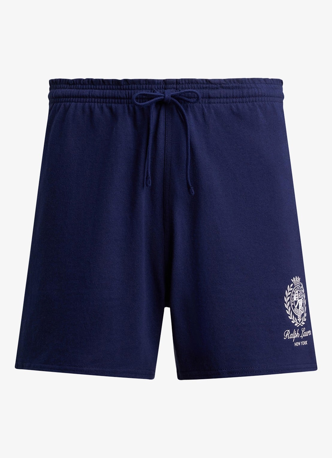 Ralph Lauren Straight fit korte joggingbroek met logo - voorkant 3 newport navy