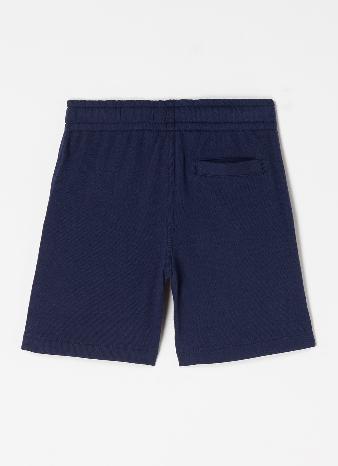 Ralph Lauren Straight fit korte joggingbroek met logoborduring - voorkant 2 blauw