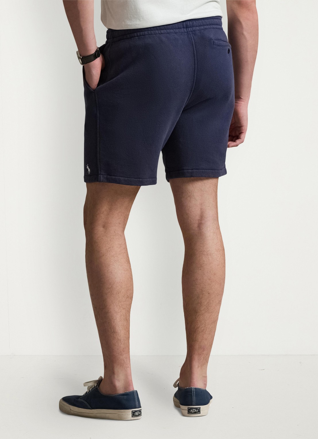 Ralph Lauren Straight fit korte joggingbroek met steekzakken - achterkant 5 newport navy