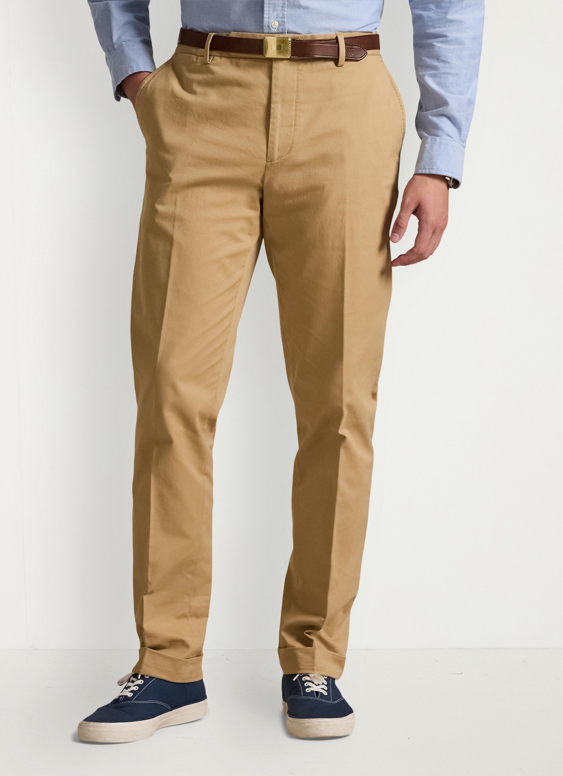 Ralph Lauren Straight fit pantalon met steekzakken - detail 3 monument tan / beige