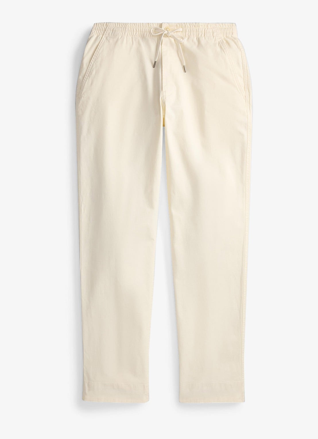 Ralph Lauren Straight fit pantalon met trekkoord - voorkant 3 creme