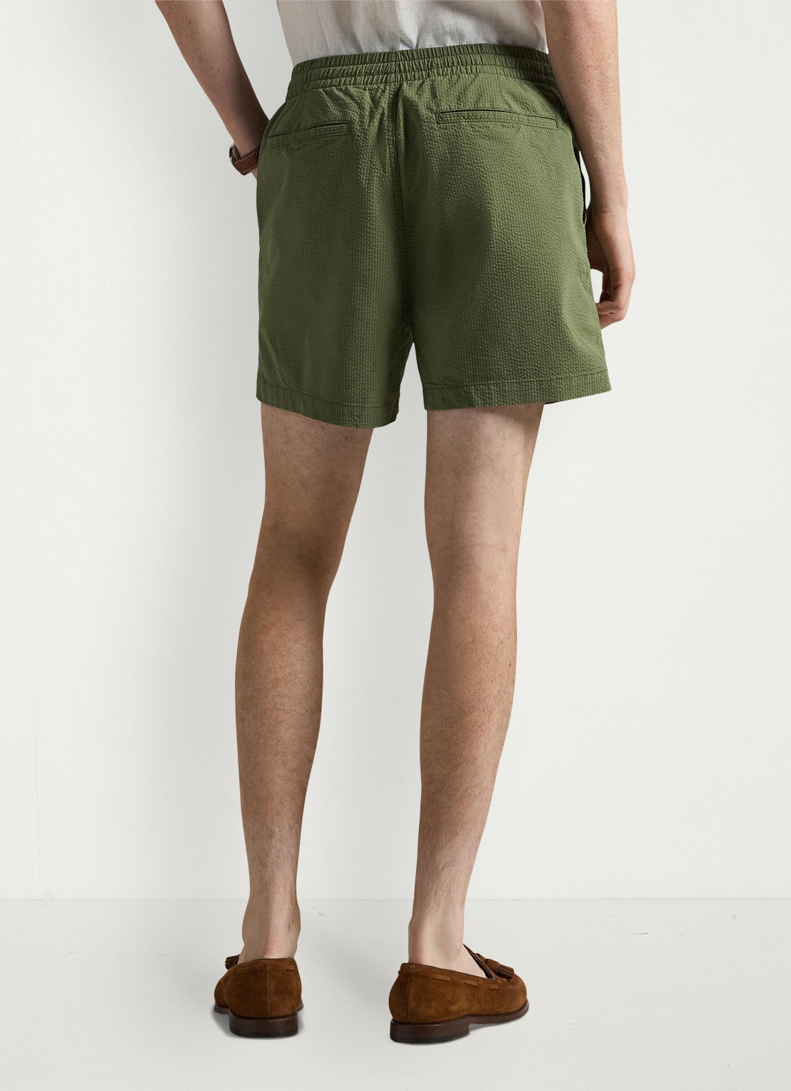 Ralph Lauren Straight fit short met steekzakken - achterkant supply olive/garden trail