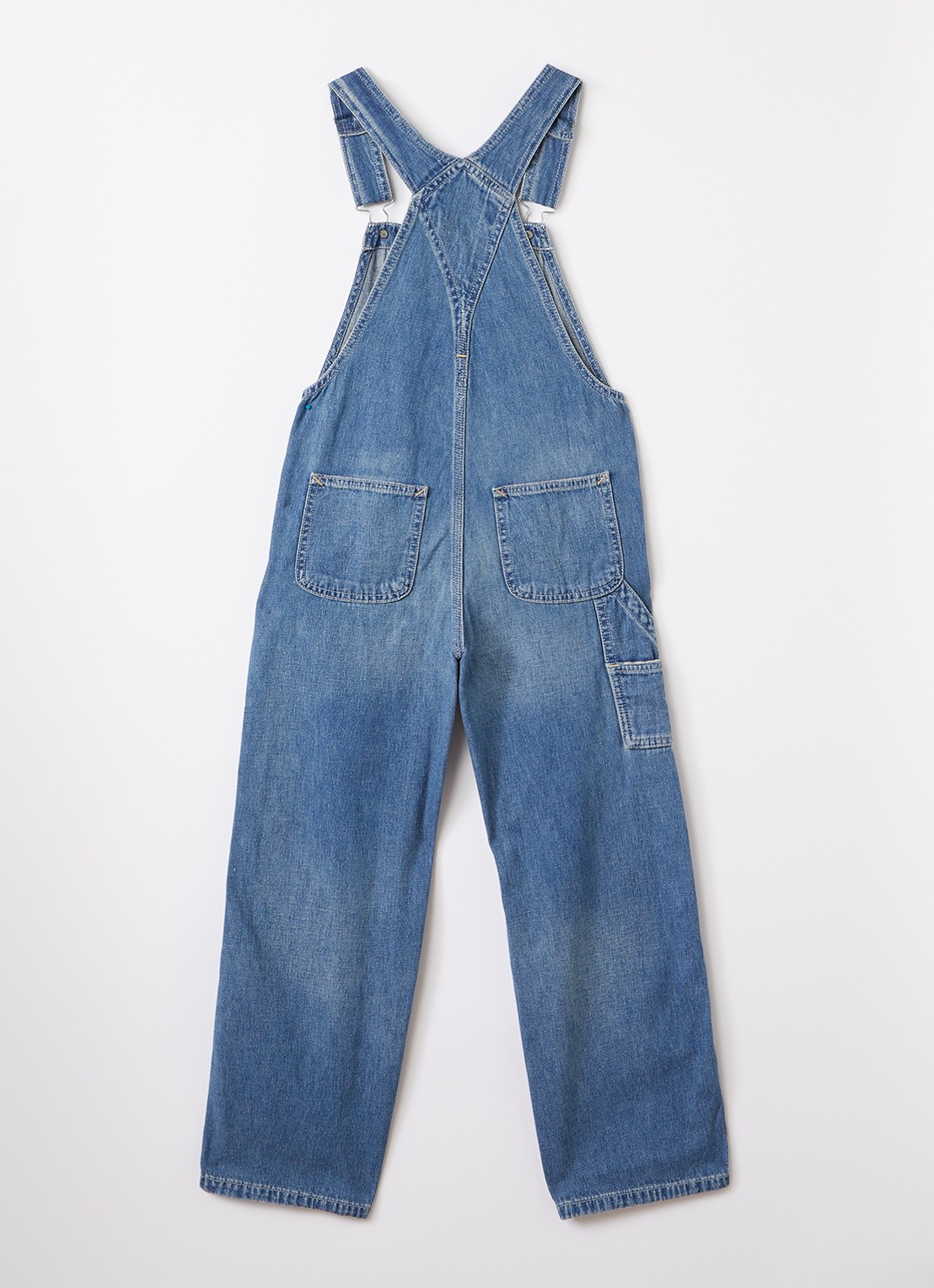 Ralph Lauren Straight fit tuinbroek van denim - voorkant 3 indigo