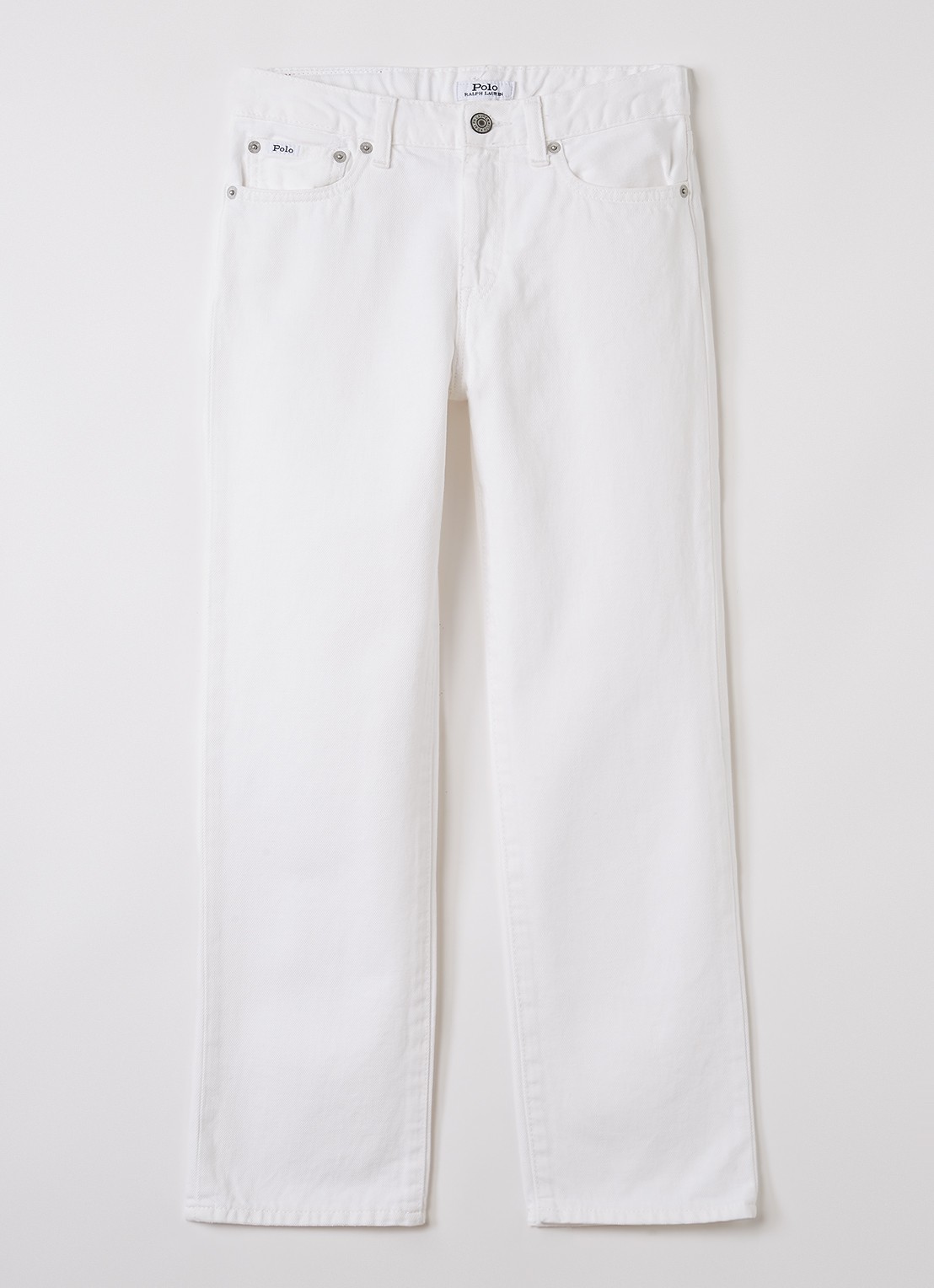 Ralph Lauren Straight leg jeans met gekleurde wassing - voorkant wit