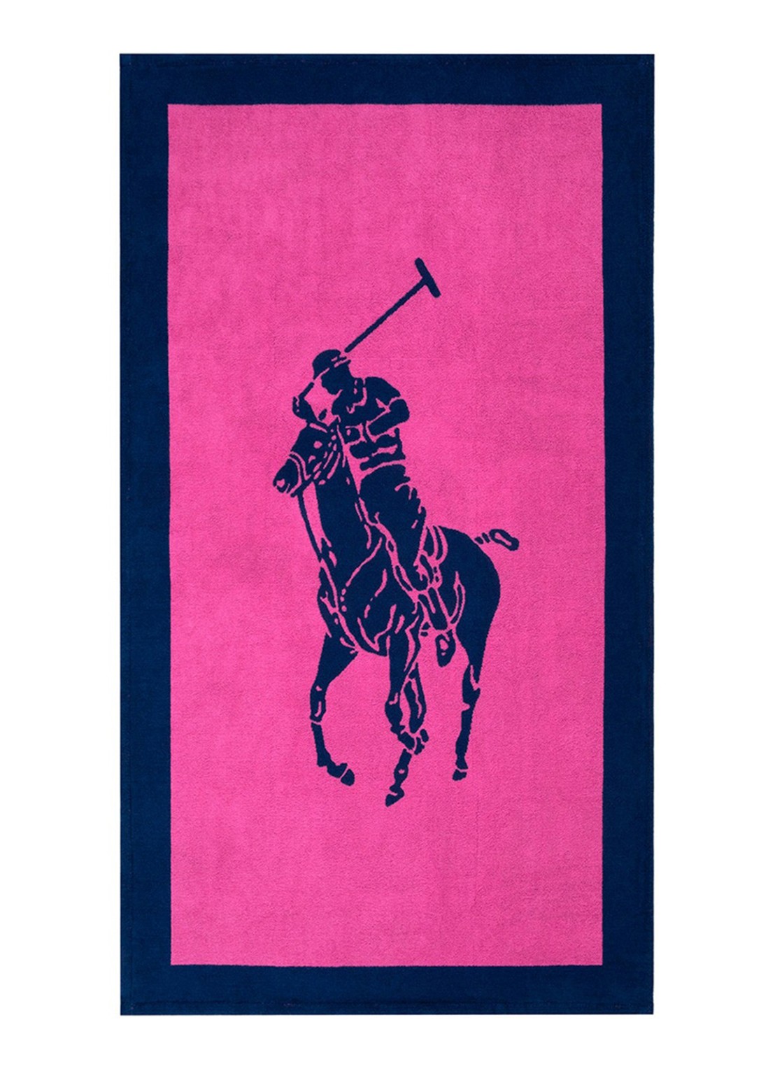 Ralph Lauren Strandlaken - 500 gr/m2 - 100 x 170 cm - voorkant 3 donkerblauw