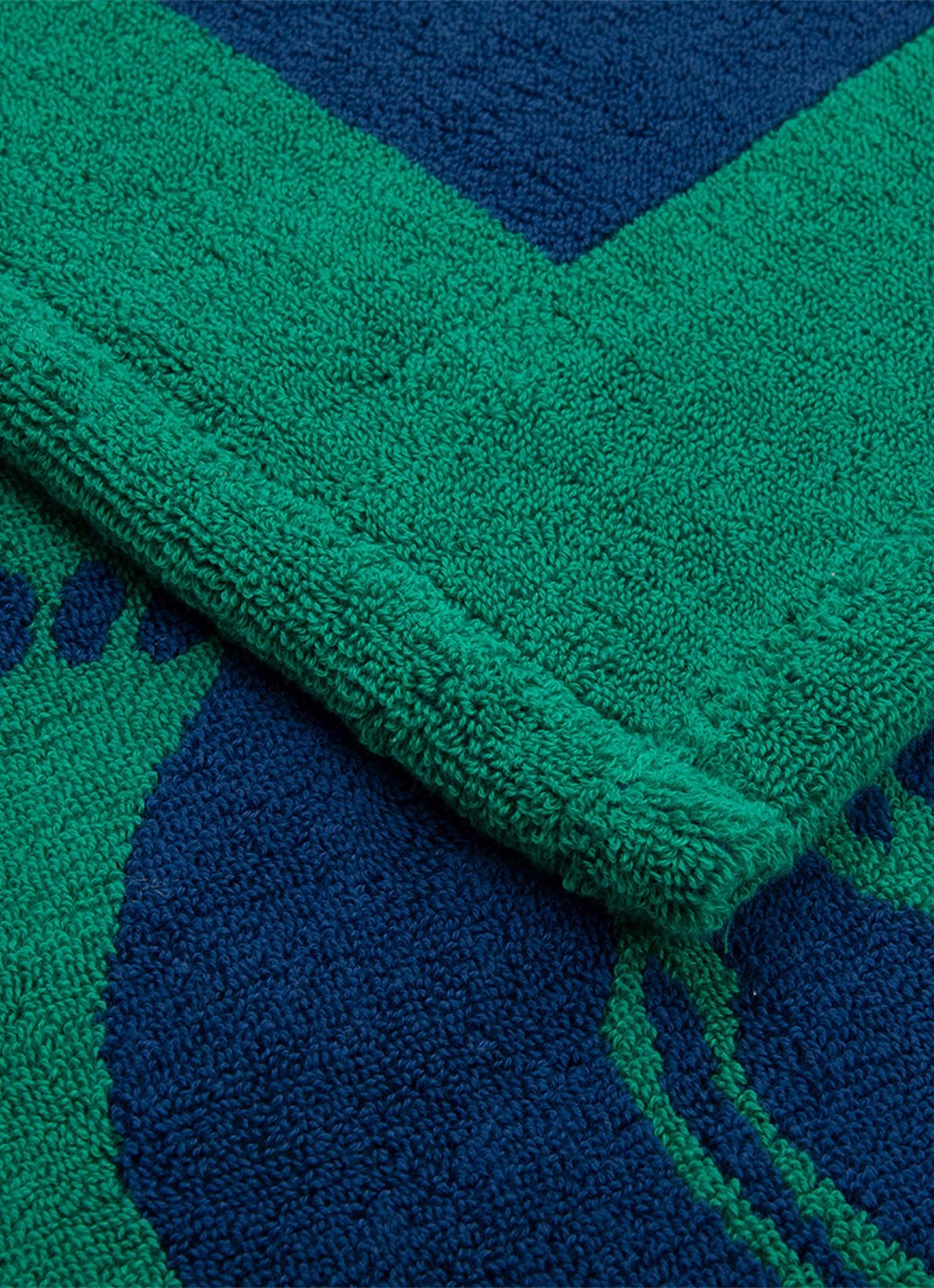 Ralph Lauren Strandlaken - 500 gr/m2 - 100 x 170 cm - detail 2 donkergroen