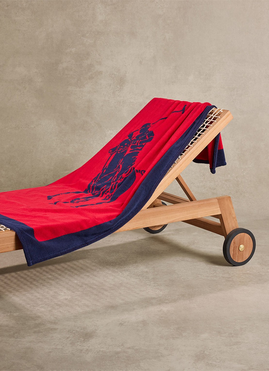 Ralph Lauren Strandlaken - 500 gr/m2 - 100 x 170 cm - voorkant 5 rood