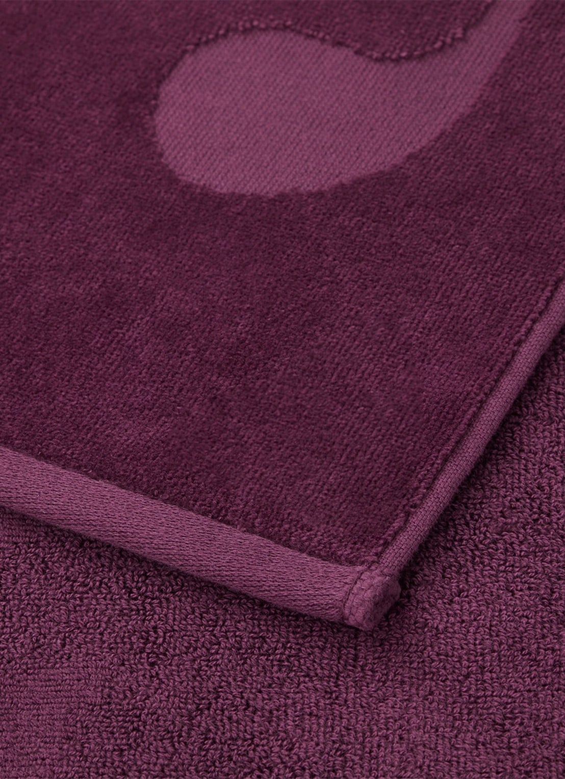 Ralph Lauren Strandlaken - 500 gr/m2 - 90 x 170 cm - achterkant 2 aubergine