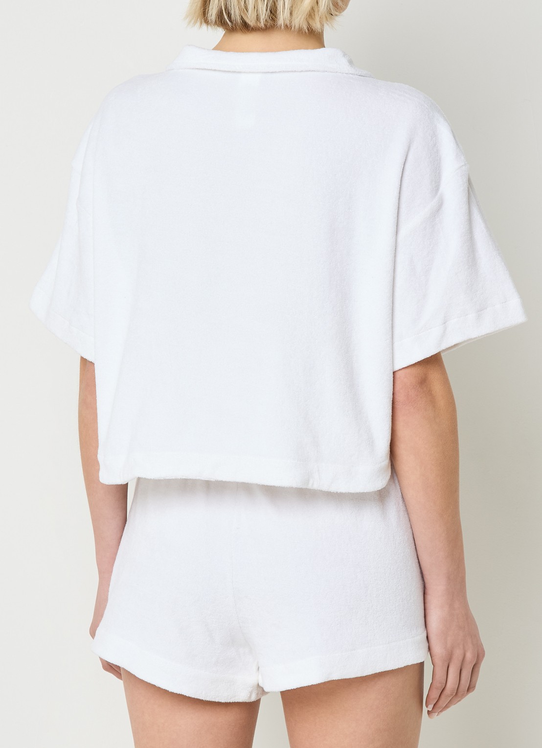 Ralph Lauren Strandset van badstof met logo - achterkant wit