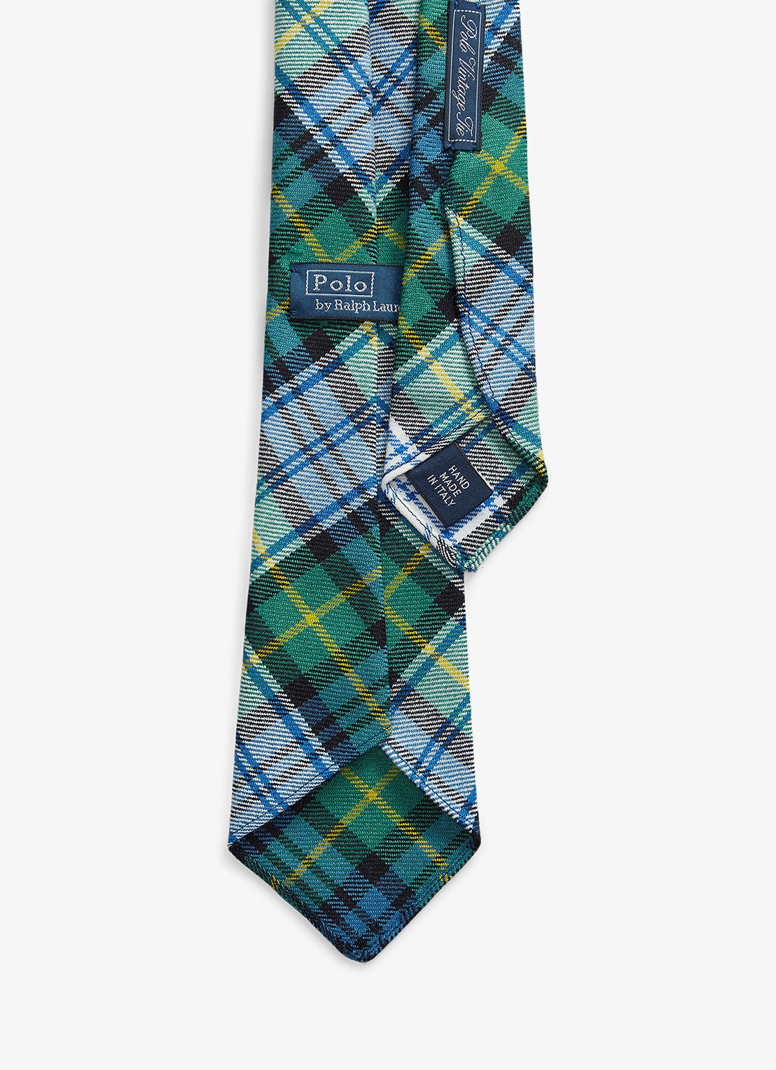Ralph Lauren Stropdas met ruitdessin - detail green/blue multi / groen