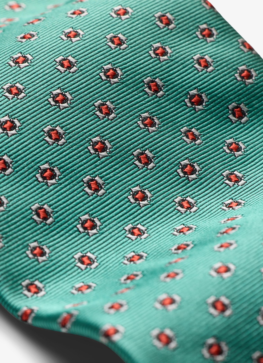 Ralph Lauren Stropdas van zijde met print - detail green-2wkh / groen