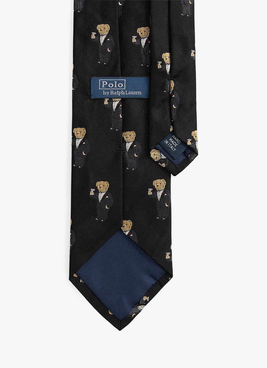 Ralph Lauren Stropdas van zijde met print  - detail 2 zwart