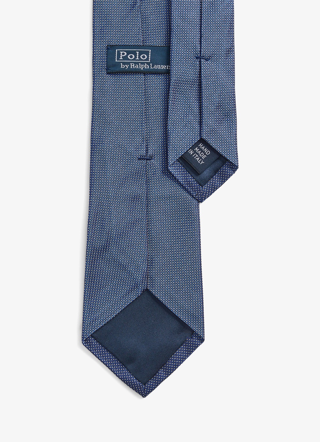 Ralph Lauren Stropdas van zijde met stippenprint  - achterkant 3 royal/white / blauw