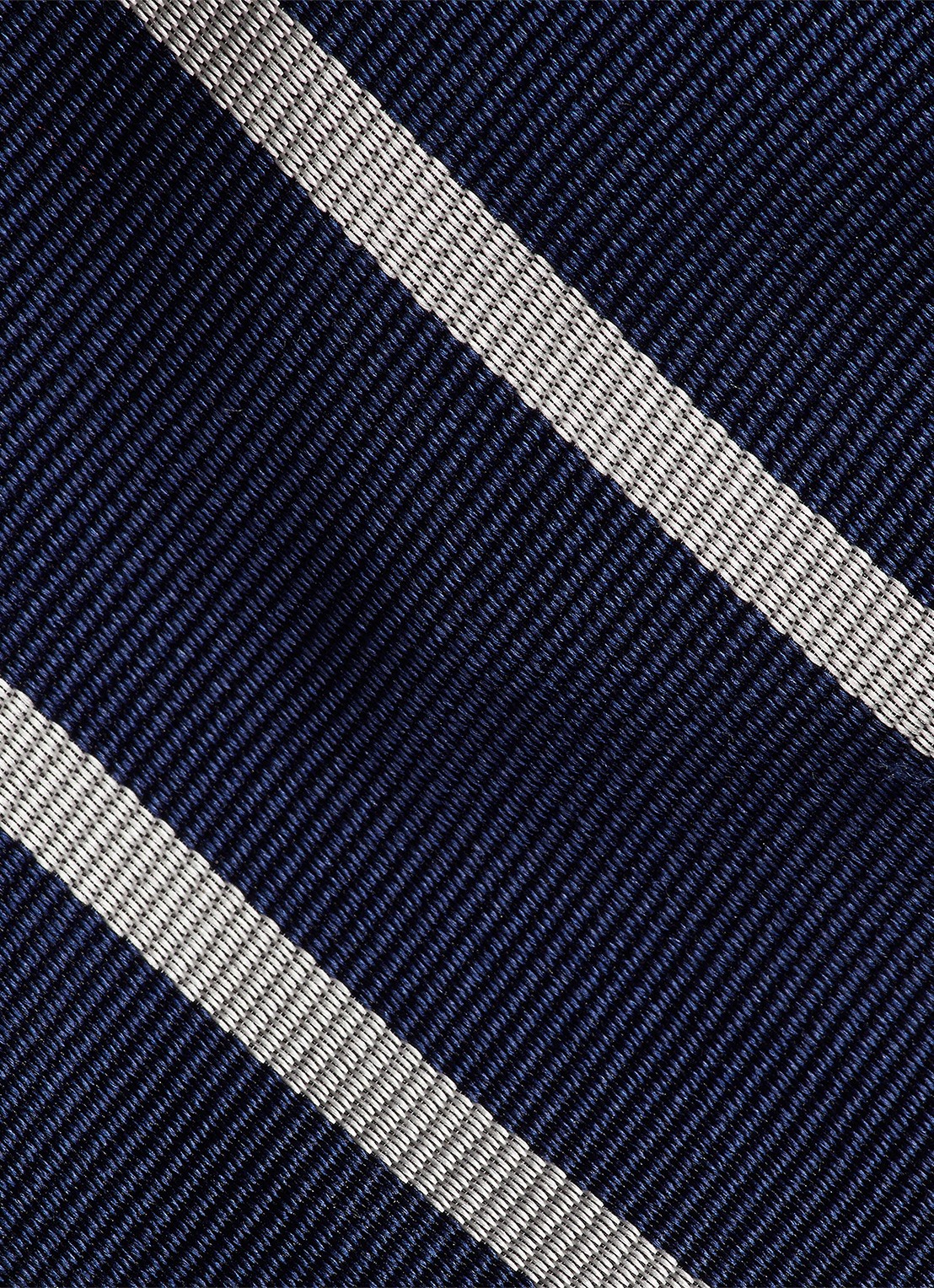 Ralph Lauren Stropdas van zijde met streepprint - detail 4 navy/white