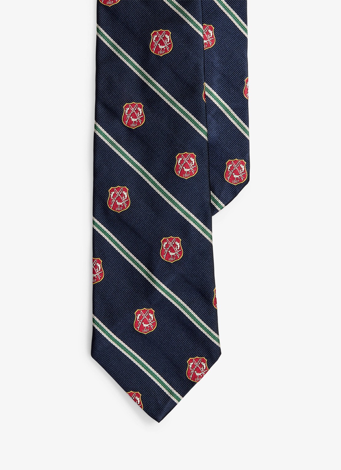 Ralph Lauren Stropdas van zijde - voorkant 2 donkerblauw