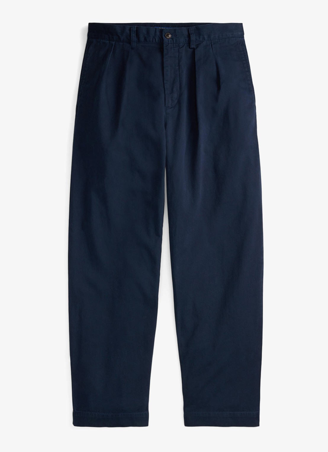 Ralph Lauren Suffield relaxed fit chino met plooidetail - voorkant 4 aviator navy / donkerblauw