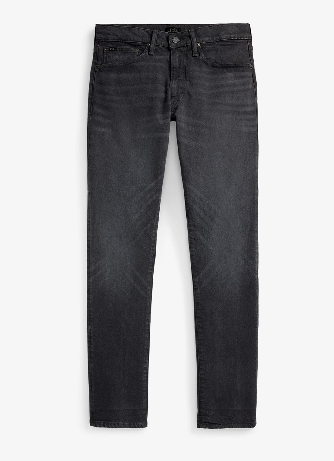 Ralph Lauren Sullivan slim fit jeans met gekleurde wassing - voorkant 4 hdn mechanic grey / donkergrijs