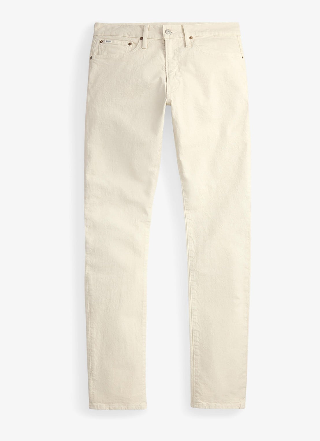 Ralph Lauren Sullivan slim fit jeans met gekleurde wassing - voorkant 3 hdn andover cream / creme