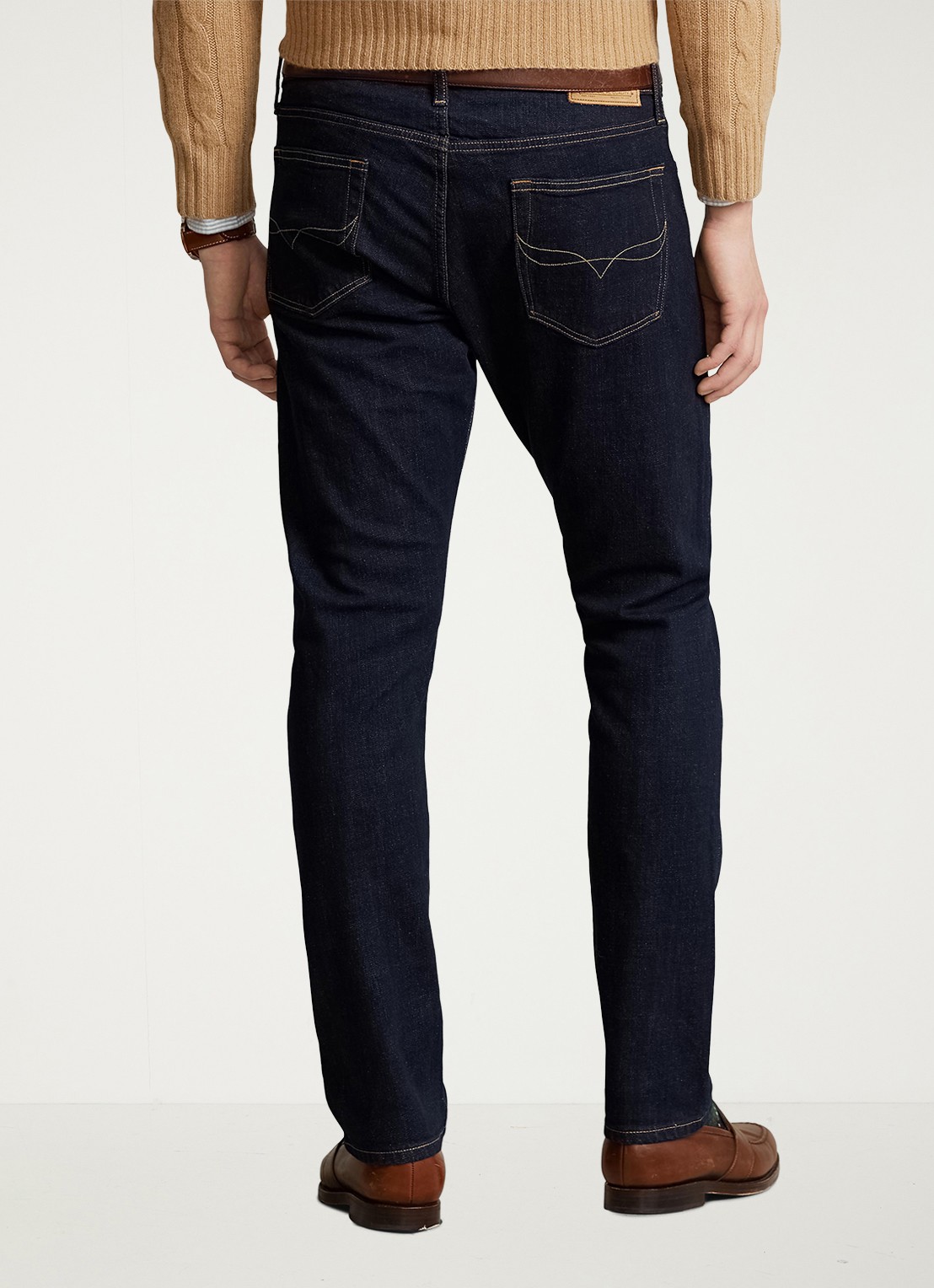 Ralph Lauren Sullivan slim fit jeans met stretch - achterkant indigo