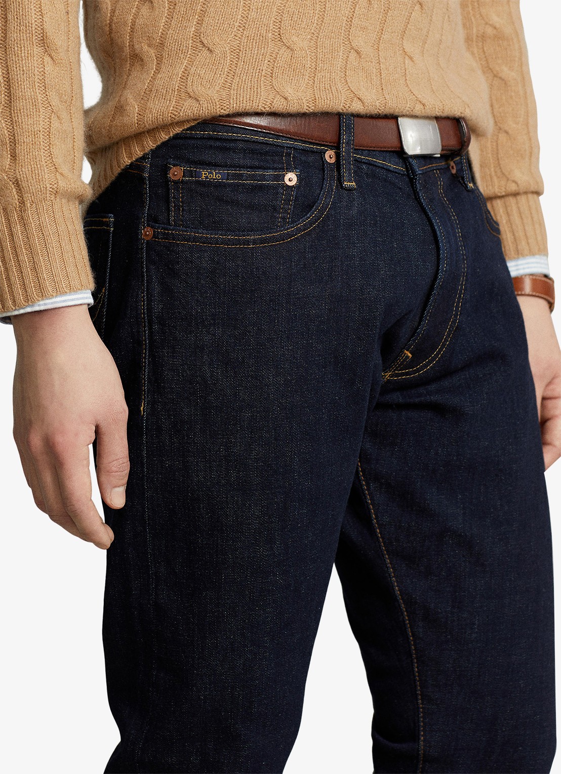 Ralph Lauren Sullivan slim fit jeans met stretch - detail 7 indigo
