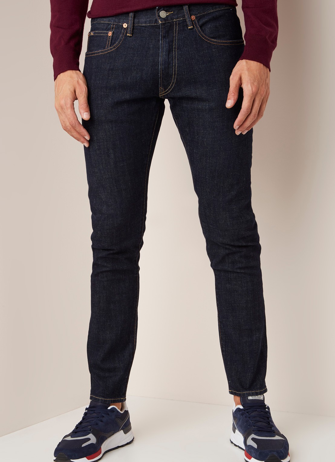 Ralph Lauren Sullivan slim fit jeans met stretch - detail 8 indigo