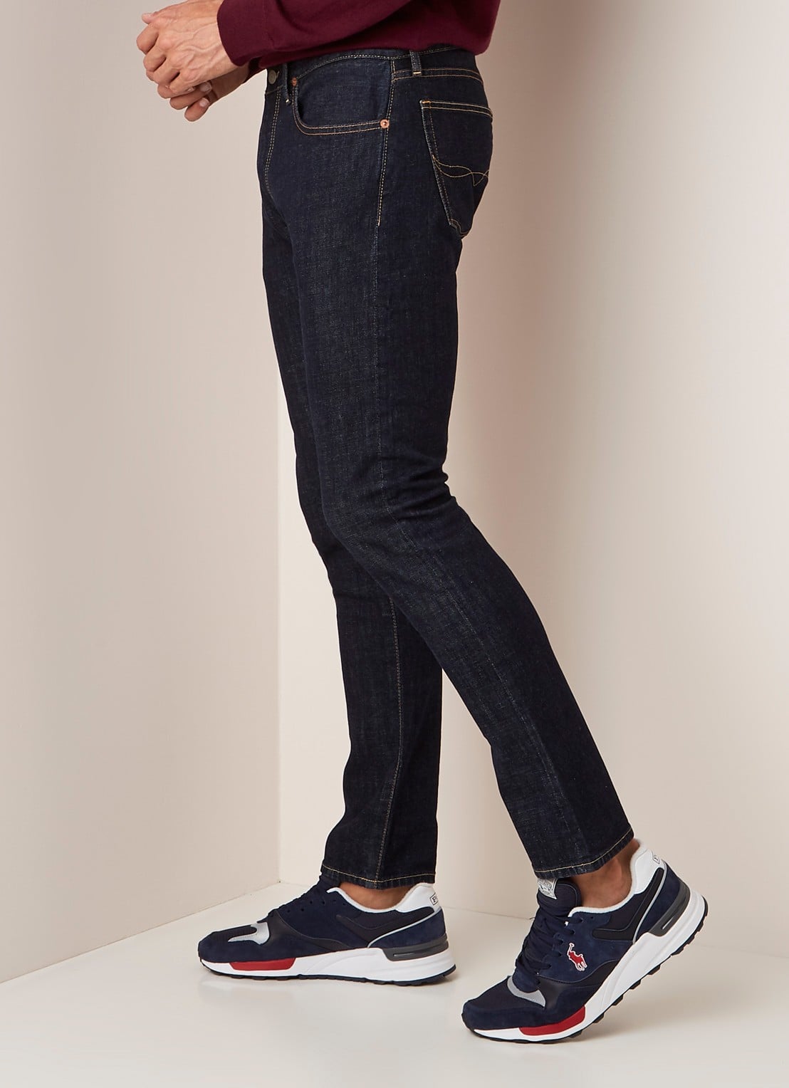 Ralph Lauren Sullivan slim fit jeans met stretch - detail 9 indigo