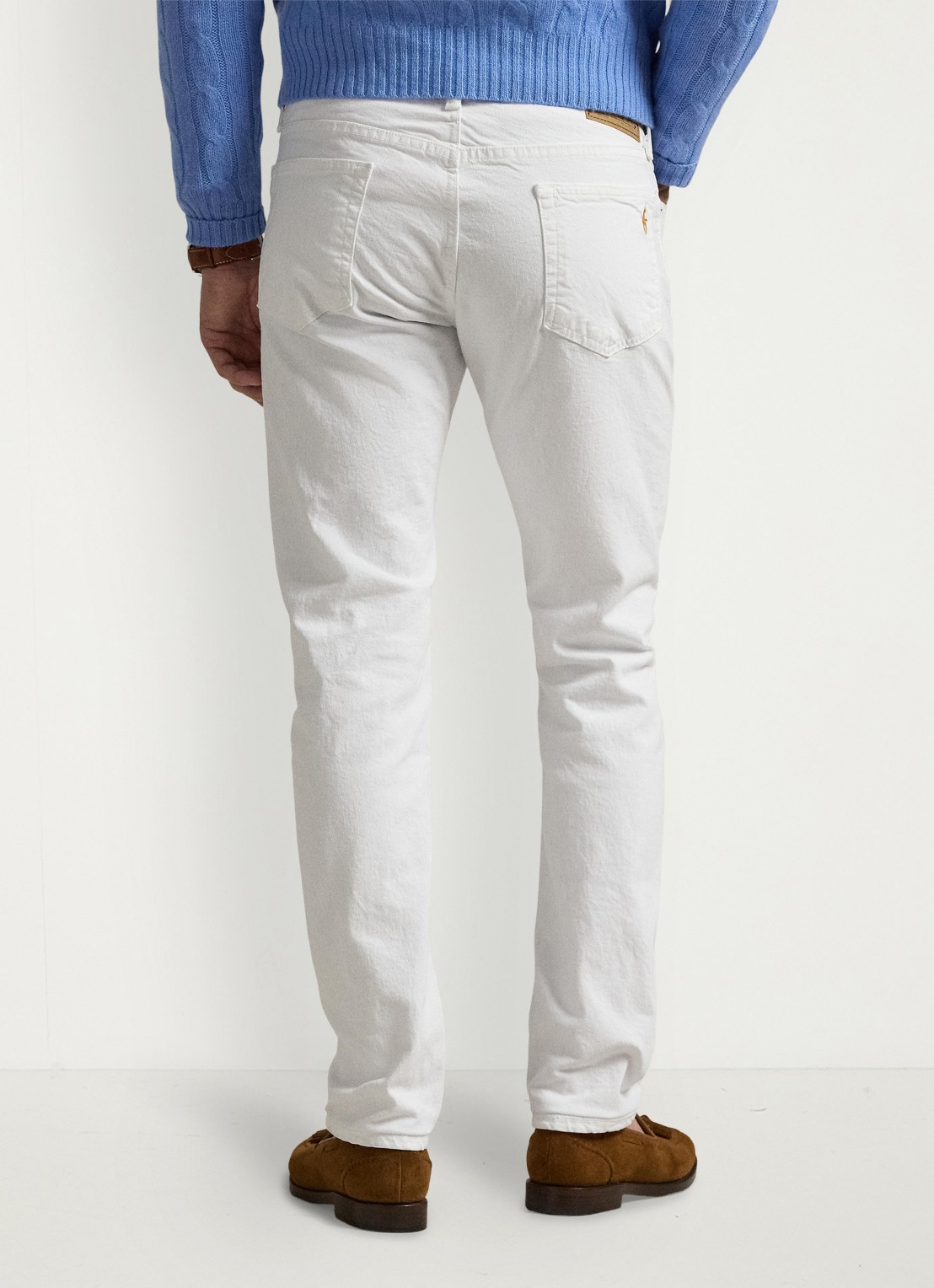 Ralph Lauren Sullivan slim stretch Polo Pony jeans  - achterkant hdn white / wit